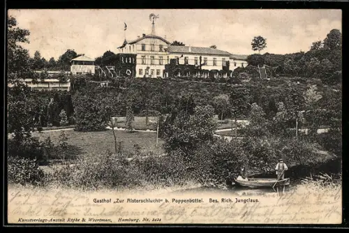 AK Hamburg-Poppenbüttel, Gasthof Zur Alsterschlucht