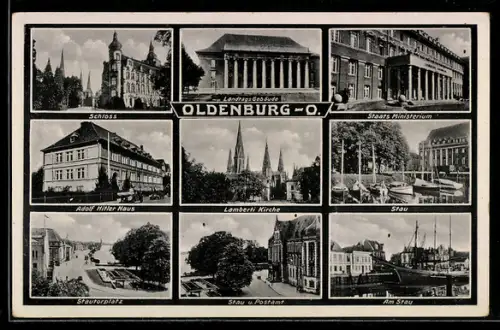 AK Oldenburg /O., Staats-Ministerium,  Haus, Stau