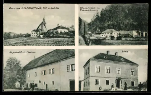 AK Allerheiling, Kögelschmiede mit Elektrizitätswerk, Kappelmüller`s Gasthaus & Schule