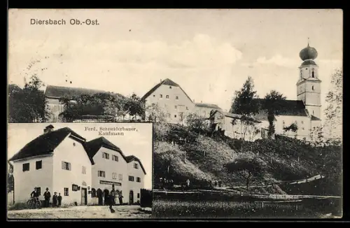 AK Diersbach /O. Ö., Handlung Ferd. Schneiderbauer