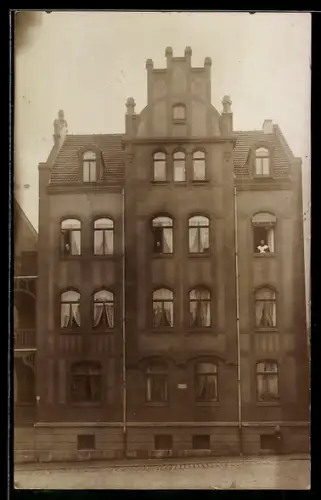 Foto-AK Jena, Wohnhaus in der Herderstrasse 1 1911