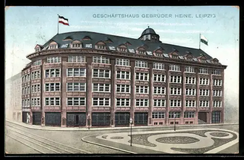 AK Leipzig, Geschäftshaus Gebrüder Heine