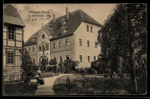 AK Kieritzsch i. Sa., Rittergut Zöpen