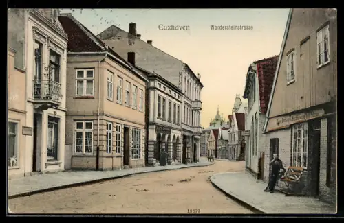 AK Cuxhaven, Buchbinderei Theodor Bothmann in der Nordersteinstrasse