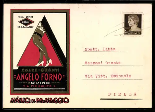 AK Torino, Angelo Forno, Calze Guanti, Reklame