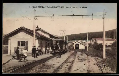 AK Rougemont-le-Chateau /Haut-Rhin, La Gare