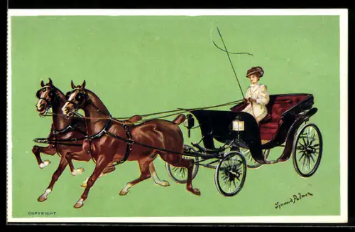 Künstler-AK sign. Lynwood Palmer: London, International Horse Show, Pferdesport
