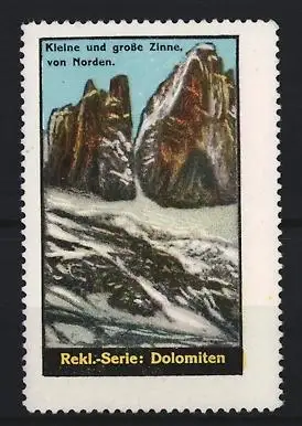 Reklamemarke Chemnitz, Strümpfe, Trikotagen, Handschuhe, Kleine und grosse Zinne von Norden