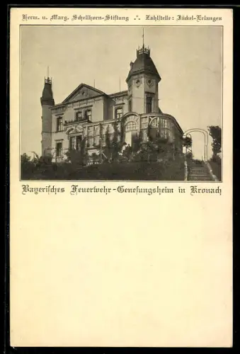 AK Kronach, Bayerisches Feuerwehr-Genesungsheim mit Treppe