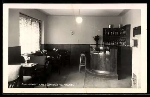 AK Obervellach, Cafe-Restaurant M. Prantl, Innenansicht