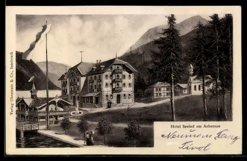 AK Jenbach am Achensee, Ansicht vom Hotel Seehof