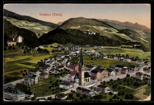 AK Volders, Ortstotale mit der Kirche