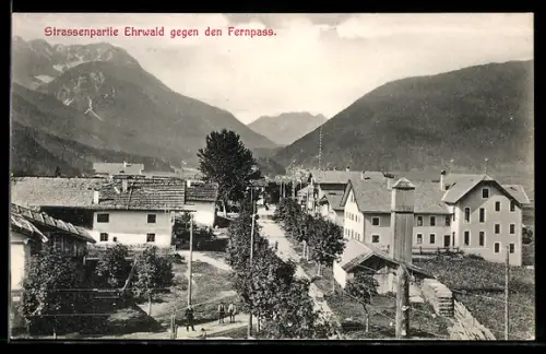 AK Ehrwald, Blick gegen den Fernpass