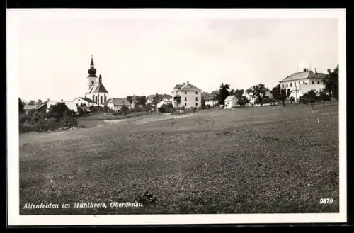 AK Altenfelden im Mühlkreis, Ortspartie mit Kirche