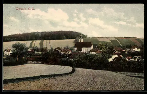 AK Weibern, Teilansicht mit Kirche