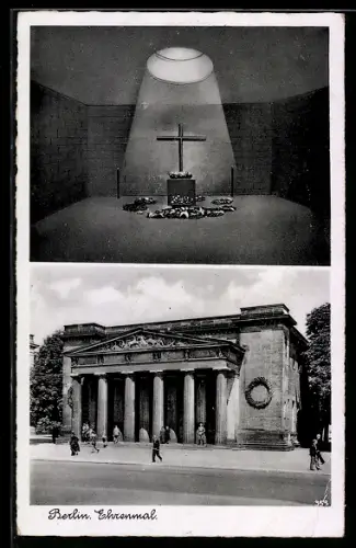 AK Berlin, Ehrenmal, mit Innenansicht