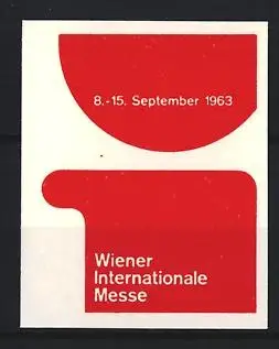 Reklamemarke Wien, Wiener Internationale Messe 1963