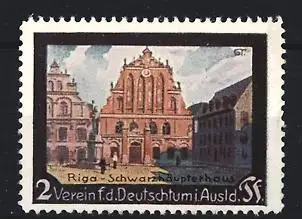 Reklamemarke Riga, Verein für das Deutschtum im Ausland, Schwarzhäupterhaus