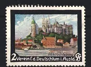 Reklamemarke Albrechtsburg, Verein für das Deutschtum im Ausland, Burgansicht