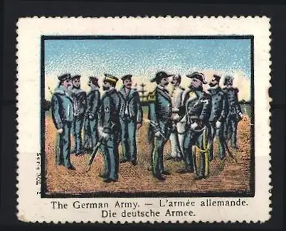 Reklamemarke Die deutsche Armee, Offiziere und Mannschaften der Kaiserlichen Marine