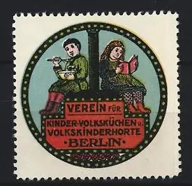 Reklamemarke Berlin, Verein für Kinder-Volksküchen u. Volkskinderhorte