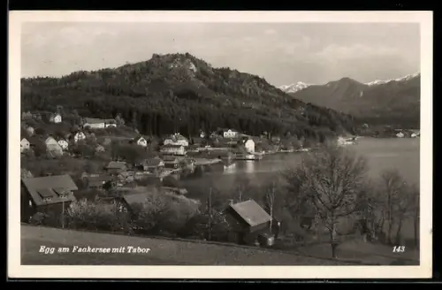 AK Egg am Faakersee, Ortsansicht mit Tabor