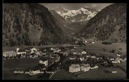 AK Mallnitz /Niedere Tauern, Gesamtansicht gegen den Niederen Tauern