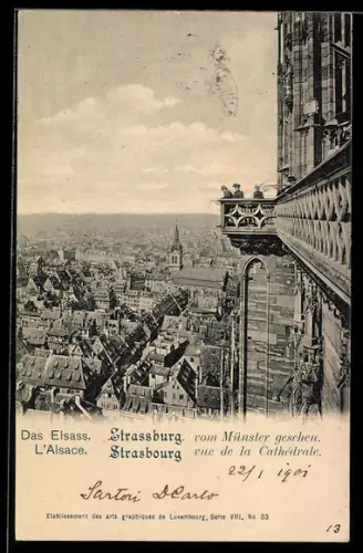 AK Strassburg, Vom Münster gesehen