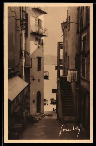 AK Villefranche-sur-Mer /A.-M., Vieille rue