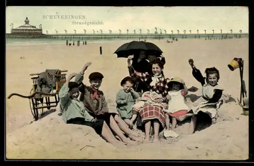 AK Scheveningen, Strandgezicht