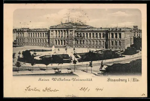 AK Strassburg i. Els., Kaiser Wilhelms-Universität