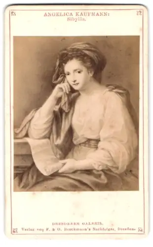 Fotografie Gemälde Sibylla von Angelica Kaufmann