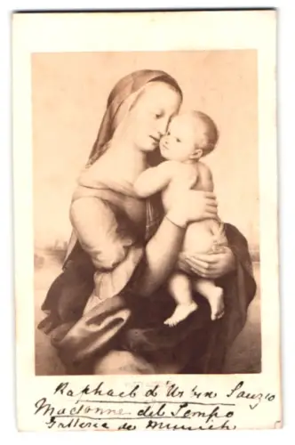 Fotografie Gemälde Madonna Tempi von Raffael