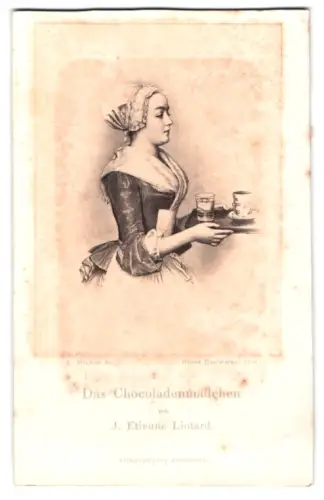 Fotografie Gemälde Die Chocoladenmädchen von J. Etienne Liotard