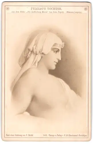 Fotografie Gemälde Pharaoh`s Tochter von O. Heidel