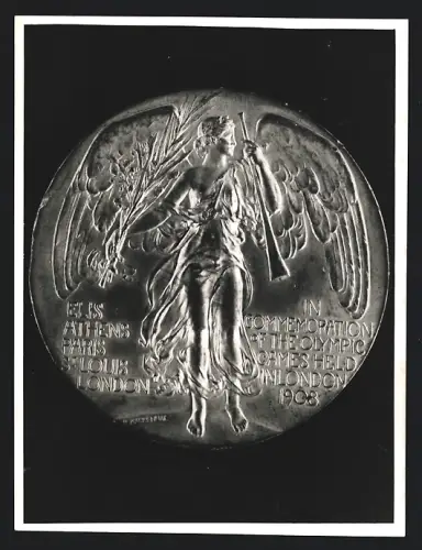 Fotografie Olympia-Medaille der Olympischen Spiele London 1908