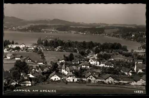 AK Kammer am Attersee, Panoramaansicht aus der Vogelschau