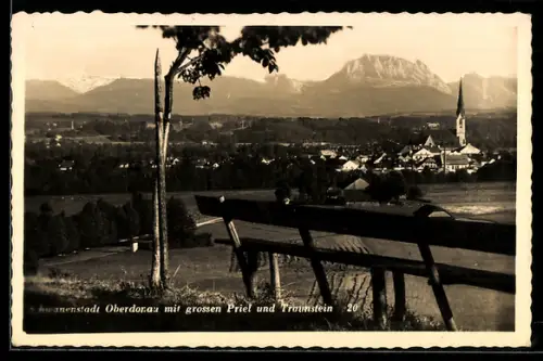 AK Schwanenstadt /Oberdonau, Grosser Priel und Traunstein