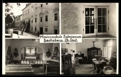AK Prambachkirchen /Ob. Oest., Dachsberg, Missionsschule Salesianum, Innenansichten