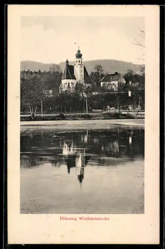 AK Hartkirchen, Hilkering, Wallfahrtskirche vom Wasser aus