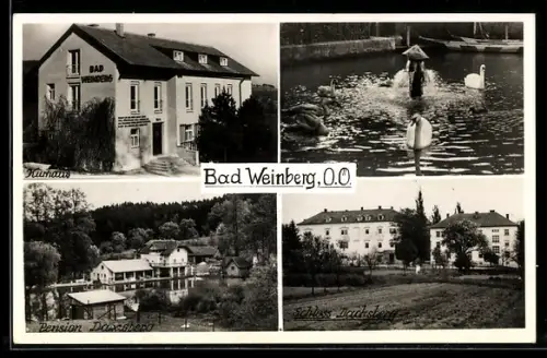 AK Prambachkirchen /O.Ö., Bad Weinberg, Kurhaus, Pension Daxberg, Schloss Dachsberg