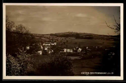 AK Unter-Weitersdorf /Ob.-Ö., Gesamtansicht aus der Vogelschau