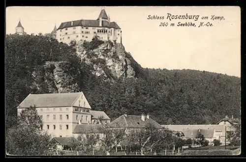AK Rosenburg am Kamp, Blick zum Schloss