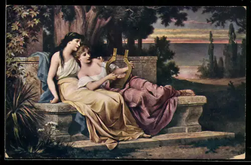 Künstler-AK sign. C. Schweninger: An den Ufern des Hellespont