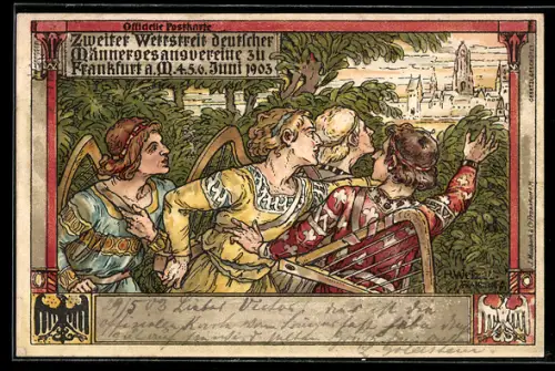 AK Frankfuhrt am Main, Zweiter Wettstreit Deutscher Männergesangsvereine am 3.-6. Juni 1903