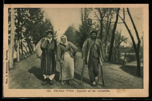 AK Zigeuner auf der Landstrasse