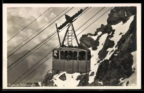 AK Ansicht der Zugspitz-Schwebebahn