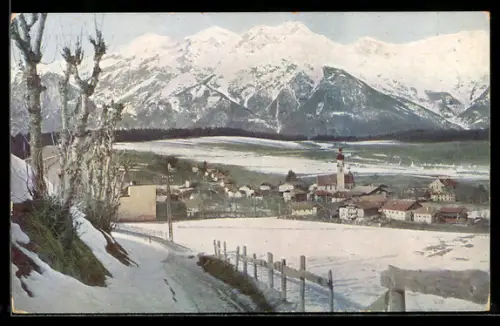 AK Natters, Gesamtansicht im Winter