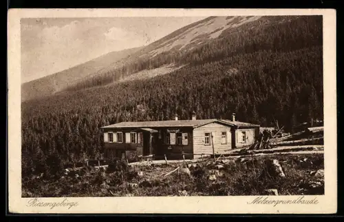 AK Melzergrundbaude, Panoramablick