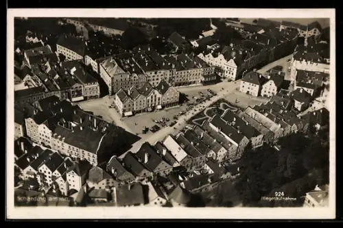 AK Schärding am Inn, Fliegeraufnahme des Orts